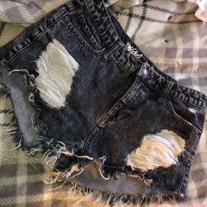 distressed shorts